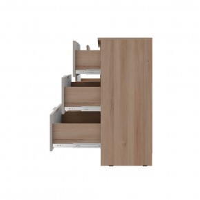 Комод Эмилия КМ-04 (Дуб смоки/Айриш (MF03)) в Белоярском (ХМАО) - beloiarskii.ok-mebel.com | фото 3