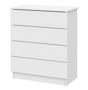 Комод КМ 1 (Серия 2) Белый текстурный в Белоярском (ХМАО) - beloiarskii.ok-mebel.com | фото 3