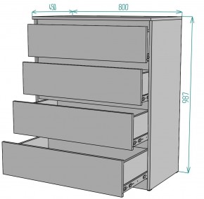 Комод Мальта K112 в Белоярском (ХМАО) - beloiarskii.ok-mebel.com | фото 2