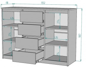 Комод Мальта K118 в Белоярском (ХМАО) - beloiarskii.ok-mebel.com | фото 2