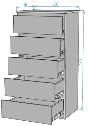 Комод Мальта K132 в Белоярском (ХМАО) - beloiarskii.ok-mebel.com | фото 2