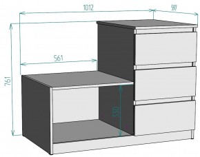 Комод Мальта K207 в Белоярском (ХМАО) - beloiarskii.ok-mebel.com | фото 2