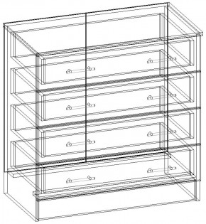 СОФИЯ Комод К800 (венге/дуб белфорт) в Белоярском (ХМАО) - beloiarskii.ok-mebel.com | фото 3