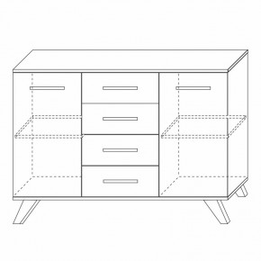 Комодино Вега Скандинавия в Белоярском (ХМАО) - beloiarskii.ok-mebel.com | фото 5