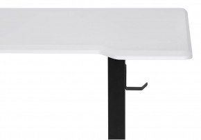 Компьютерный стол Маркос с механизмом подъема 140х80х75 белая шагрень / черный в Белоярском (ХМАО) - beloiarskii.ok-mebel.com | фото 6