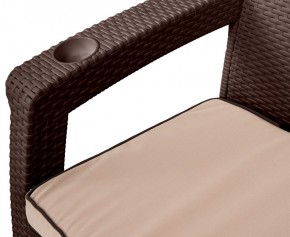Комплект кресел Yalta Premium Double Seat (Ялта) шоколадный (+подушки под спину) в Белоярском (ХМАО) - beloiarskii.ok-mebel.com | фото 2