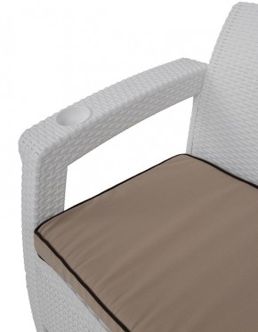 Комплект уличной мебели Yalta Premium Terrace Set (Ялта) белый (+подушки под спину) в Белоярском (ХМАО) - beloiarskii.ok-mebel.com | фото 5