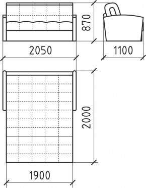 КОРАЛЛ 2 Диван БД 1800 в Белоярском (ХМАО) - beloiarskii.ok-mebel.com | фото 5