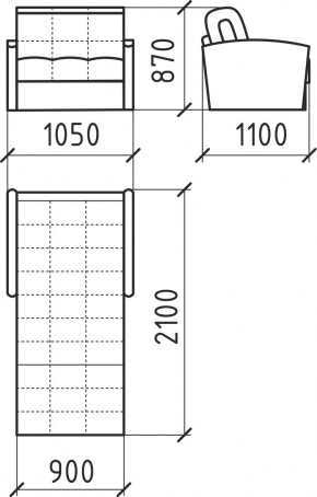 КОРАЛЛ 2 Кресло-кровать КР/КР в Белоярском (ХМАО) - beloiarskii.ok-mebel.com | фото 3