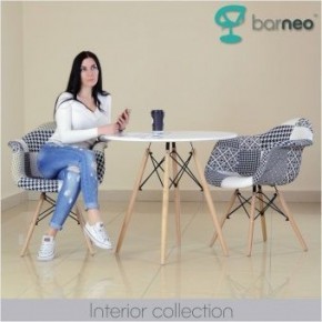 Кресло Barneo N-14 Patchwork черно-белый в Белоярском (ХМАО) - beloiarskii.ok-mebel.com | фото 3