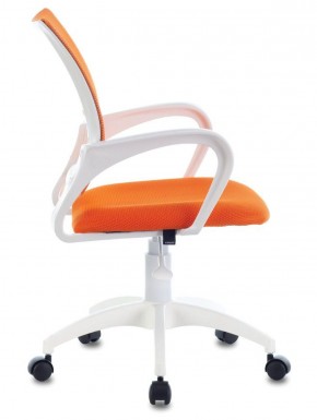 Кресло BRABIX "Fly MG-396W", пластик белый, сетка, оранжевое, 532401, MG-396W_532401 в Белоярском (ХМАО) - beloiarskii.ok-mebel.com | фото 3