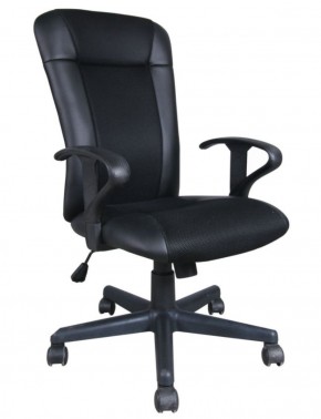 Кресло BRABIX "Optima MG-370" (экокожа/ткань, черное) 531580 в Белоярском (ХМАО) - beloiarskii.ok-mebel.com | фото