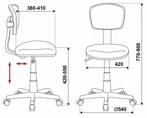 Кресло Бюрократ CH-299/G/15-48 серый в Белоярском (ХМАО) - beloiarskii.ok-mebel.com | фото 3