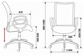 Кресло Бюрократ CH-599/DB/TW-10N тёмно-синий в Белоярском (ХМАО) - beloiarskii.ok-mebel.com | фото 3