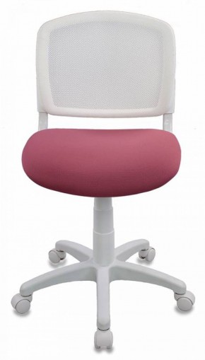 Кресло детское Бюрократ CH-W296NX/26-31 белый TW-15 розовый 26-31 в Белоярском (ХМАО) - beloiarskii.ok-mebel.com | фото 3