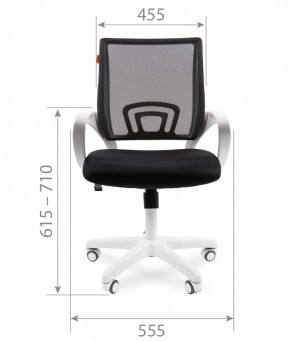 Кресло для оператора CHAIRMAN 696 white (ткань TW-19/сетка TW-69) в Белоярском (ХМАО) - beloiarskii.ok-mebel.com | фото 5