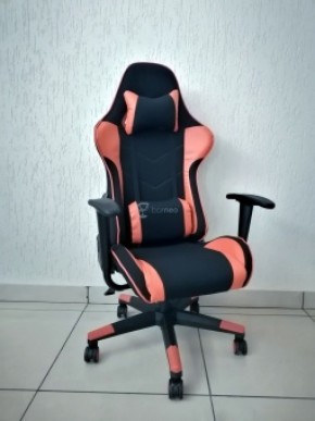Кресло геймерское Barneo K-50 (черная сетка оранжевые вставки) в Белоярском (ХМАО) - beloiarskii.ok-mebel.com | фото