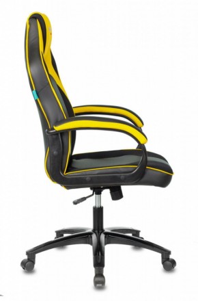 Кресло игровое Бюрократ VIKING 2 AERO YELLOW черный/желтый в Белоярском (ХМАО) - beloiarskii.ok-mebel.com | фото 3