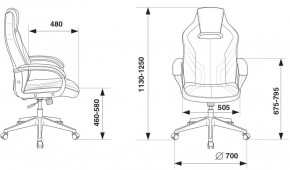 Кресло игровое Бюрократ VIKING 3 AERO BLACK EDITION в Белоярском (ХМАО) - beloiarskii.ok-mebel.com | фото 4