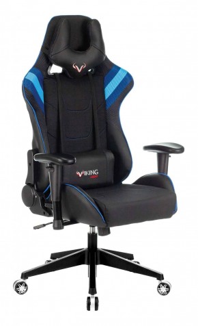 Кресло игровое Бюрократ VIKING 4 AERO BLUE черный/синий в Белоярском (ХМАО) - beloiarskii.ok-mebel.com | фото