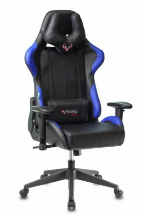 Кресло игровое Бюрократ VIKING 5 AERO BLUE черный/синий в Белоярском (ХМАО) - beloiarskii.ok-mebel.com | фото