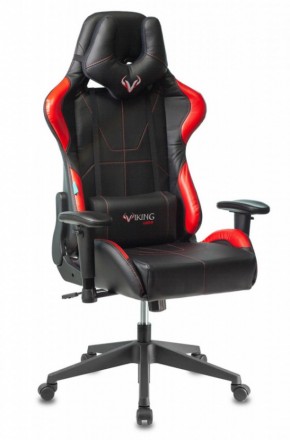 Кресло игровое Бюрократ VIKING 5 AERO RED черный/красный в Белоярском (ХМАО) - beloiarskii.ok-mebel.com | фото