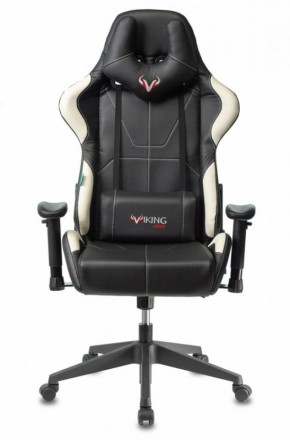 Кресло игровое Бюрократ VIKING 5 AERO WHITE черный/белый в Белоярском (ХМАО) - beloiarskii.ok-mebel.com | фото 3