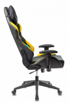 Кресло игровое Бюрократ VIKING 5 AERO YELLOW черный/желтый в Белоярском (ХМАО) - beloiarskii.ok-mebel.com | фото 2