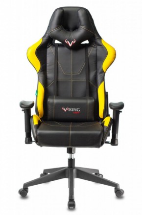 Кресло игровое Бюрократ VIKING 5 AERO YELLOW черный/желтый в Белоярском (ХМАО) - beloiarskii.ok-mebel.com | фото 3