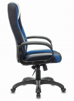 Кресло компьютерное BRABIX PREMIUM "Rapid GM-102" (экокожа/ткань, черное/синее) 532106 в Белоярском (ХМАО) - beloiarskii.ok-mebel.com | фото 3