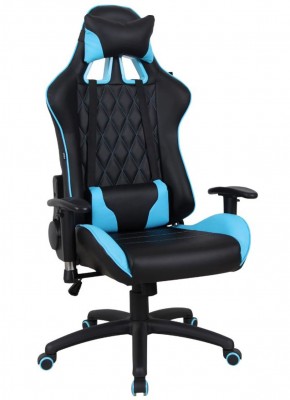 Кресло компьютерное BRABIX "GT Master GM-110" (черное/голубое) 531928 в Белоярском (ХМАО) - beloiarskii.ok-mebel.com | фото 1