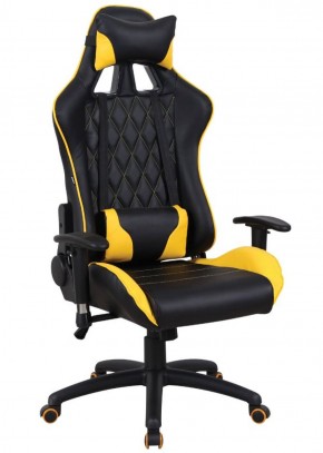 Кресло компьютерное BRABIX "GT Master GM-110" (черное/желтое) 531927 в Белоярском (ХМАО) - beloiarskii.ok-mebel.com | фото