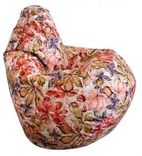 Кресло-мешок Цветы L в Белоярском (ХМАО) - beloiarskii.ok-mebel.com | фото