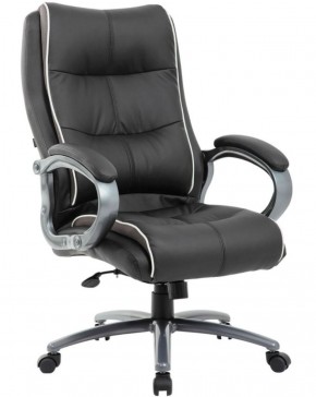 Кресло офисное BRABIX PREMIUM "Strong HD-009" (экокожа черная, ткань серая) 531945 в Белоярском (ХМАО) - beloiarskii.ok-mebel.com | фото