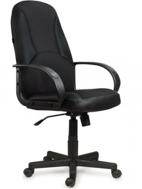 Кресло офисное BRABIX "City EX-512" (кожзам черный, ткань черная) 531407 в Белоярском (ХМАО) - beloiarskii.ok-mebel.com | фото