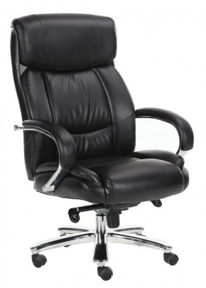 Кресло офисное BRABIX "Direct EX-580" (хром/рециклированная кожа/черное) 531824 в Белоярском (ХМАО) - beloiarskii.ok-mebel.com | фото