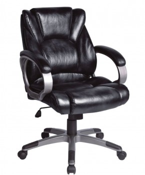 Кресло офисное BRABIX "Eldorado EX-504", экокожа, черное, 530874 в Белоярском (ХМАО) - beloiarskii.ok-mebel.com | фото
