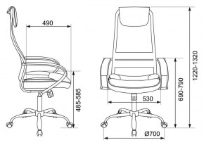 Кресло руководителя Бюрократ CH-608SL/BLACK в Белоярском (ХМАО) - beloiarskii.ok-mebel.com | фото 4