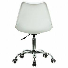 Кресло стул BRABIX "Eames MG-310 CH", хром, пластик белый, ткань серая, 532924 в Белоярском (ХМАО) - beloiarskii.ok-mebel.com | фото 4