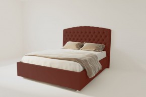 Кровать Берлин с ПМ 1200 (велюр бордо) в Белоярском (ХМАО) - beloiarskii.ok-mebel.com | фото 2