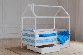 Кровать-домик 80*160 Белый в Белоярском (ХМАО) - beloiarskii.ok-mebel.com | фото 3