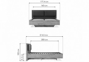 Кровать двуспальная Клауд в Белоярском (ХМАО) - beloiarskii.ok-mebel.com | фото 11
