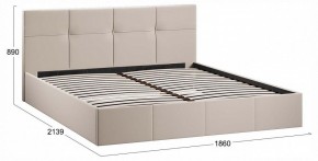 Кровать двуспальная Лора с ПМ в Белоярском (ХМАО) - beloiarskii.ok-mebel.com | фото 4