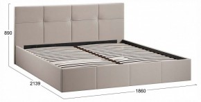 Кровать двуспальная Лора с ПМ в Белоярском (ХМАО) - beloiarskii.ok-mebel.com | фото 4