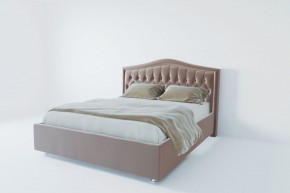 Кровать Нягань с ПМ 1200 (велюр серый) в Белоярском (ХМАО) - beloiarskii.ok-mebel.com | фото 2