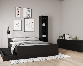 Кровать ОРИОН двухспальная с ортопедическим основанием 180х200, цвет Дуб Венге в Белоярском (ХМАО) - beloiarskii.ok-mebel.com | фото 3