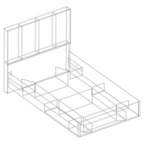 Кровать "Сандра" БЕЗ основания 1200х2000 в Белоярском (ХМАО) - beloiarskii.ok-mebel.com | фото 4