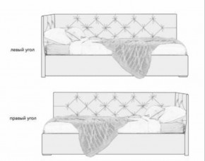 Кровать угловая Лилу интерьерная +основание/ПМ/бельевое дно (120х200) в Белоярском (ХМАО) - beloiarskii.ok-mebel.com | фото 5