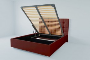 Кровать Венеция с ПМ 800 (велюр бордо) в Белоярском (ХМАО) - beloiarskii.ok-mebel.com | фото