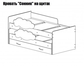 Кровать выкатная Соник (800*1900) в Белоярском (ХМАО) - beloiarskii.ok-mebel.com | фото 2